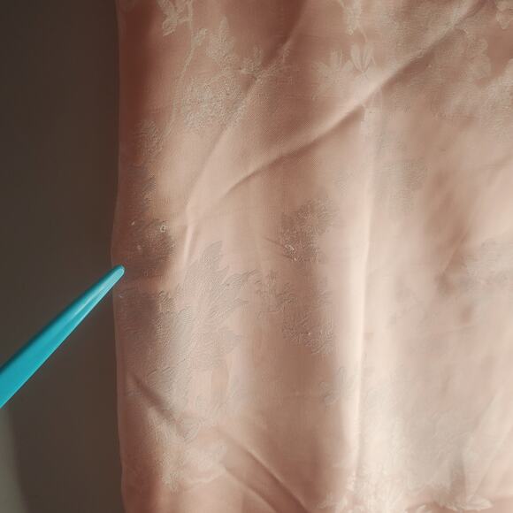 Reformation Frankie Floral Jacquard Satin Slip Maxi Dress Light Pink Size 10 - Picture 11 of 15